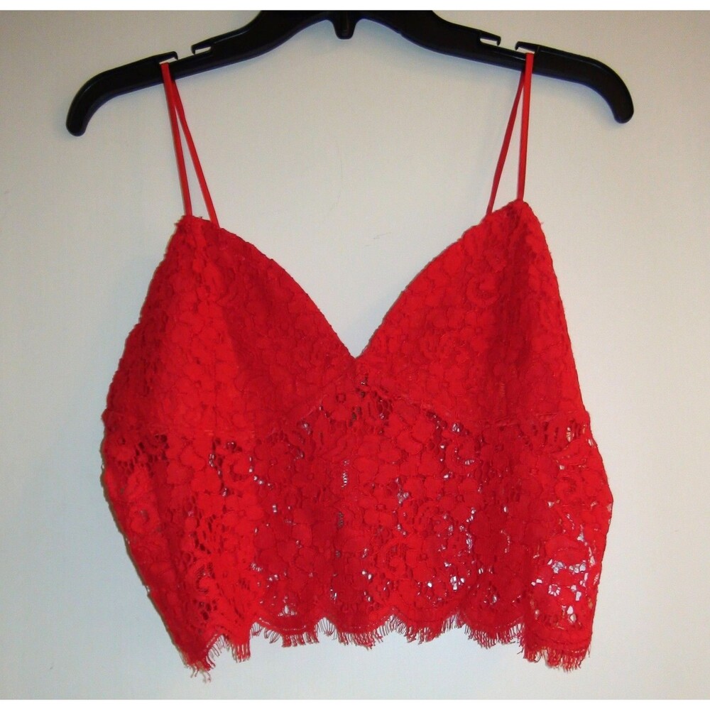 Bardot Sienna Floral Lace Bralette Crop Top - Picture 2 of 6